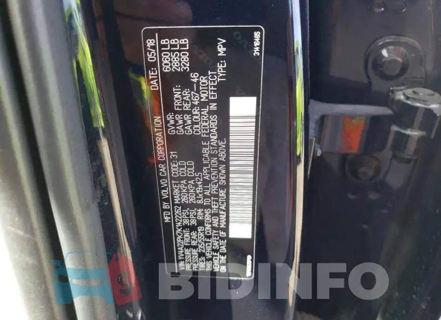 YV4A22PK7K1422262 Photo# 14