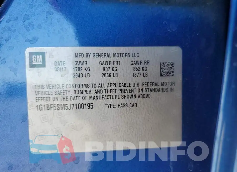 1G1BF5SM5J7100195 Photo# 13