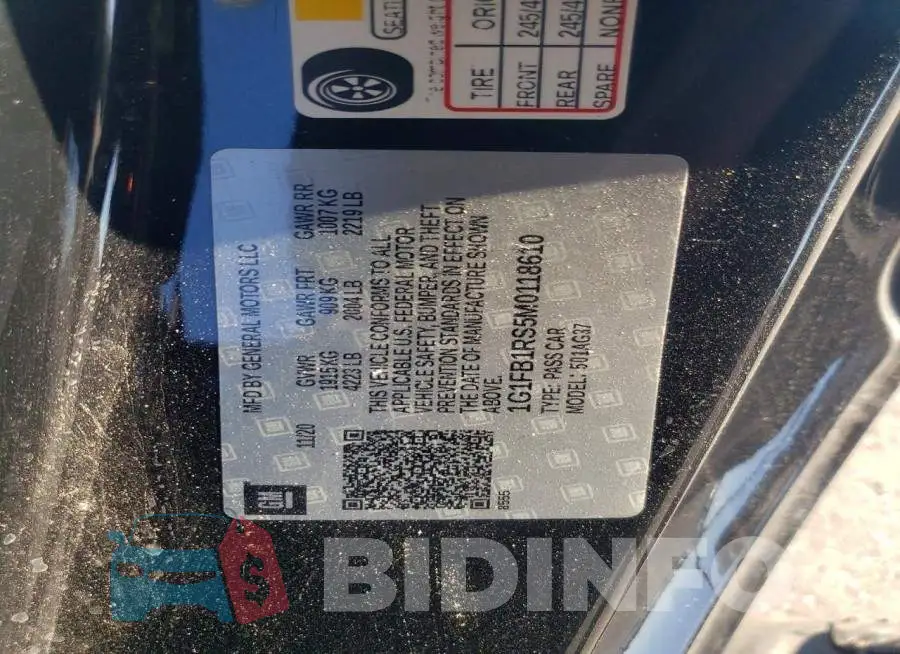 1G1FB1RS5M0118610 Photo# 12