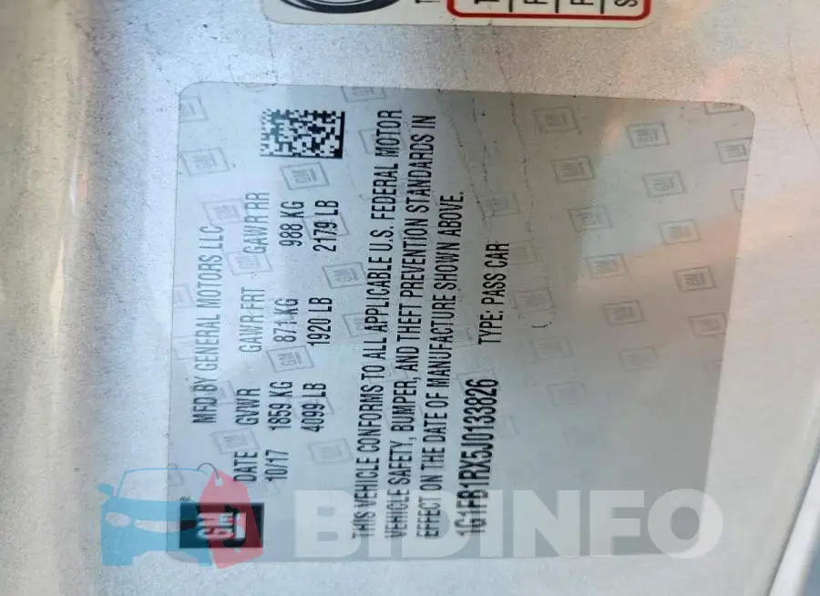 1G1FB1RX5J0133826 Photo# 13