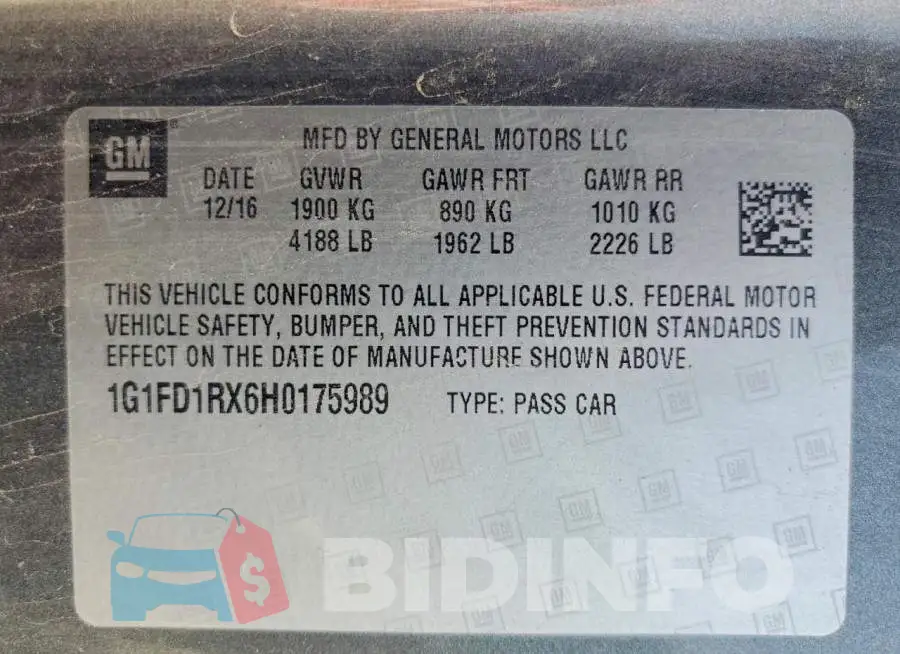 1G1FD1RX6H0175989 Photo# 13