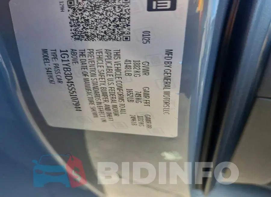 1G1YB3D45S5107944 Photo# 12