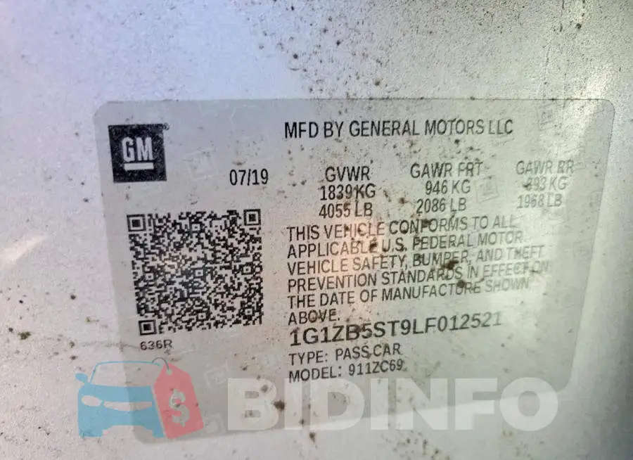 1G1ZB5ST9LF012521 Photo# 11