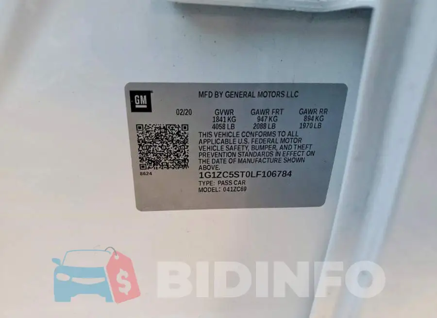 1G1ZC5ST0LF106784 Photo# 12