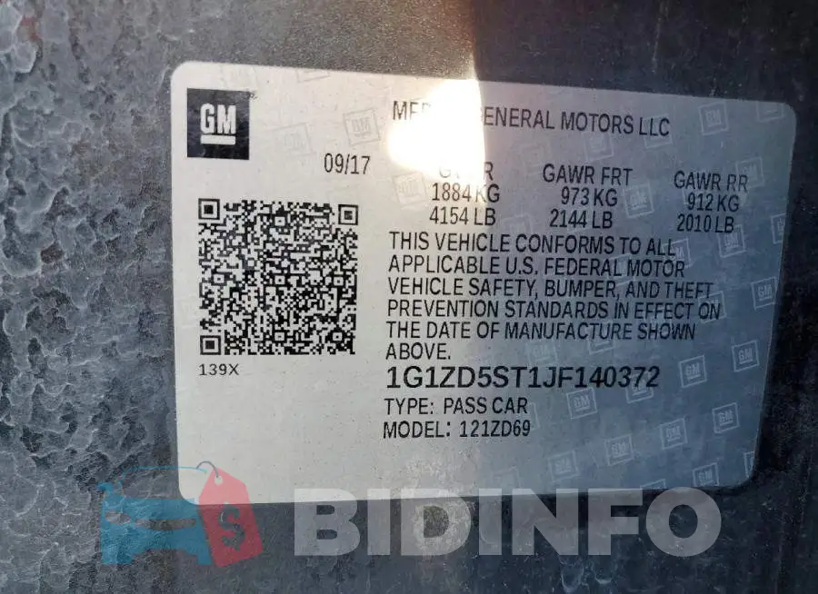 1G1ZD5ST1JF140372 Photo# 13