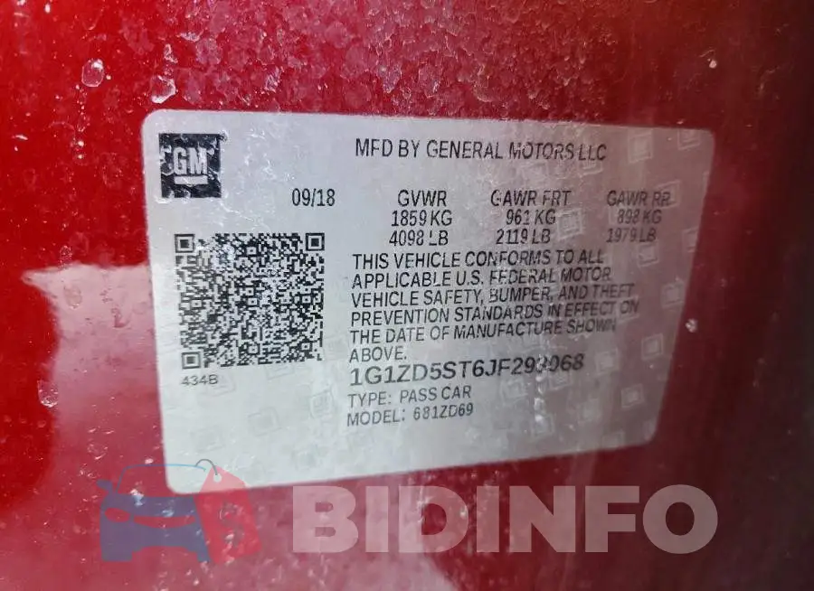 1G1ZD5ST6JF293068 Photo# 12