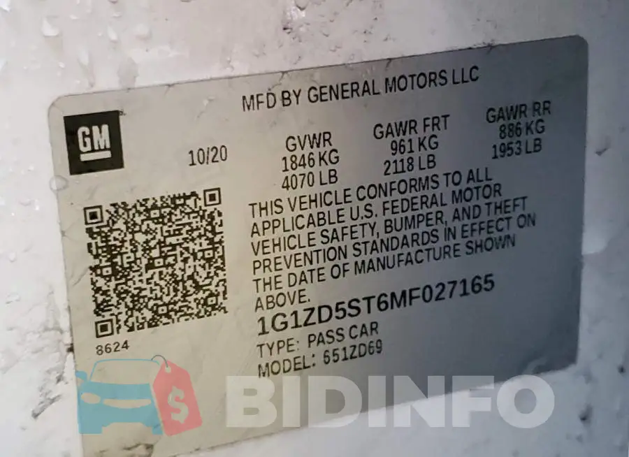 1G1ZD5ST6MF027165 Photo# 12