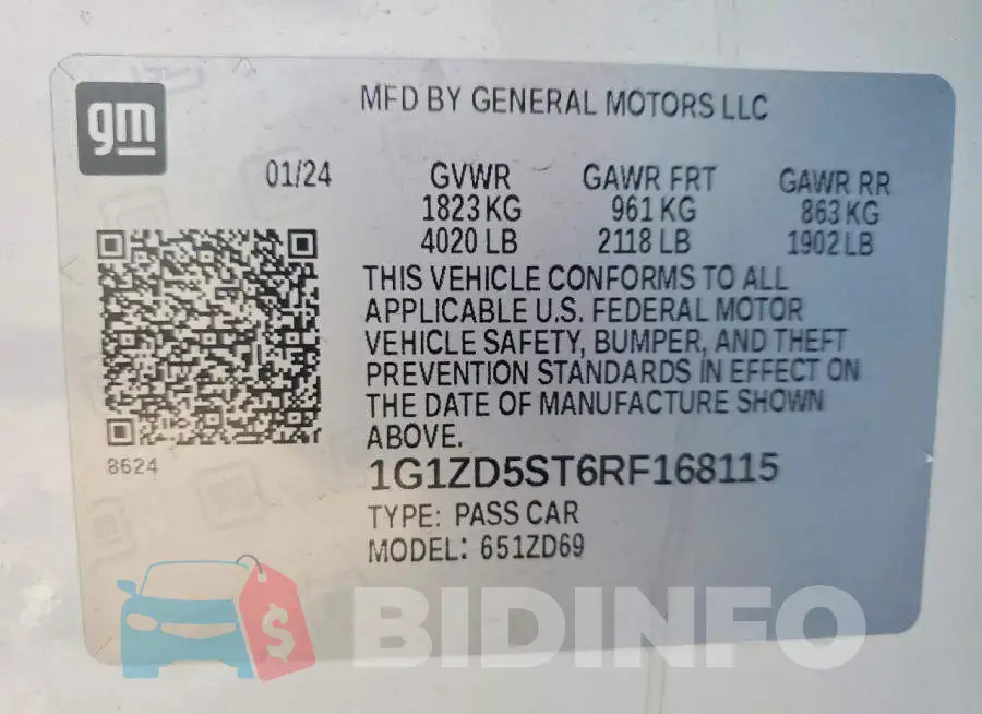 1G1ZD5ST6RF168115 Photo# 12