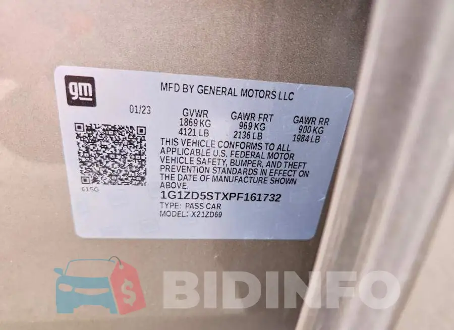 1G1ZD5STXPF161732 Photo# 11