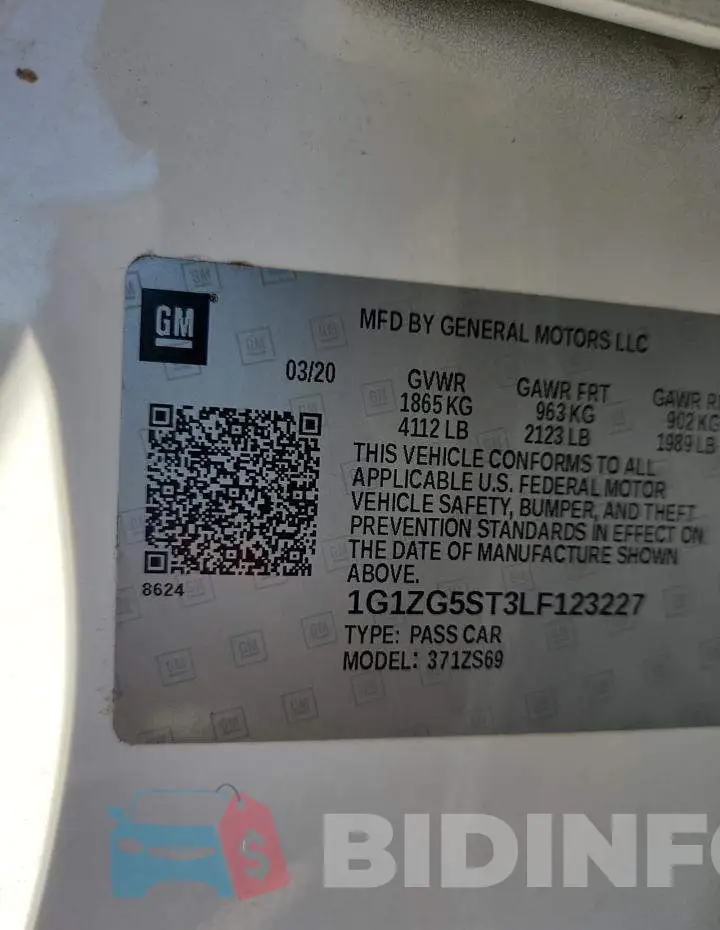 1G1ZG5ST3LF123227 Photo# 12