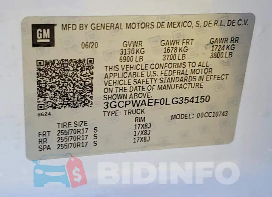 3GCPWAEF0LG354150 Photo# 12