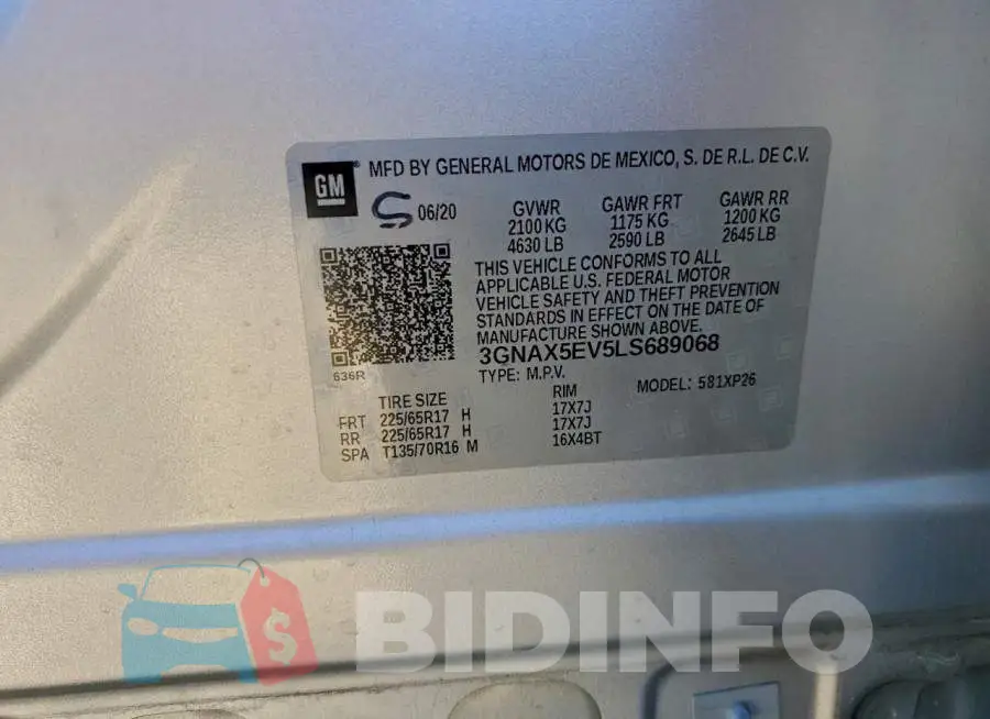 3GNAX5EV5LS689068 Photo# 14