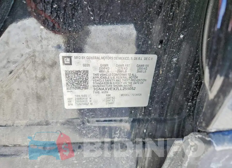 3GNAXVEX7LL255052 Photo# 13