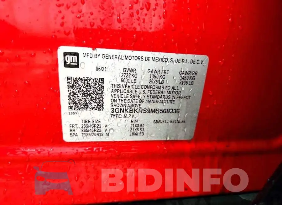 3GNKBKRS9MS568336 Photo# 12