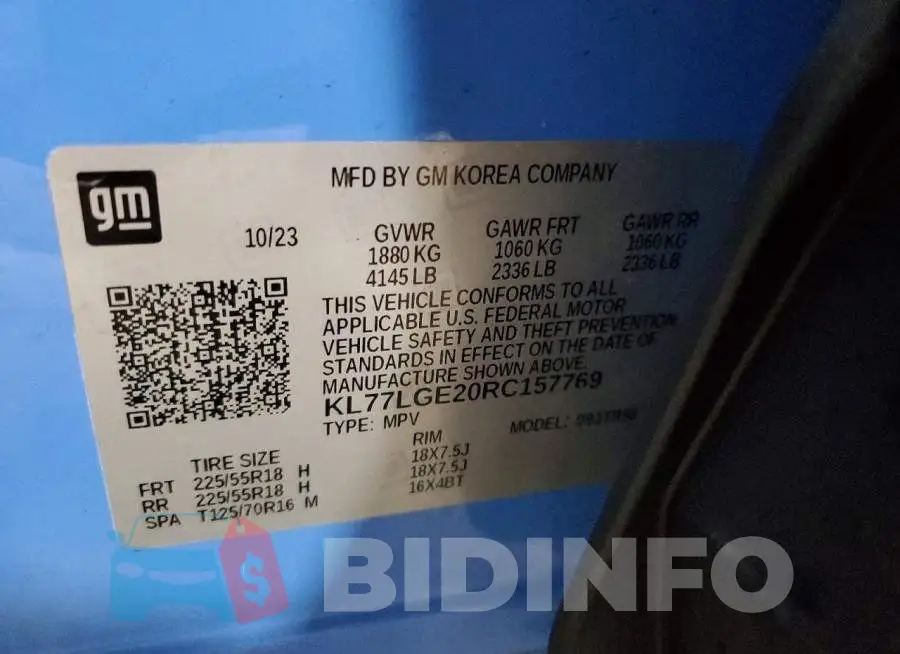 KL77LGE20RC157769 Photo# 14