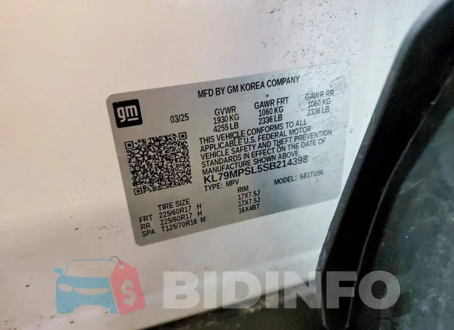 KL79MPSL5SB214398 Photo# 14