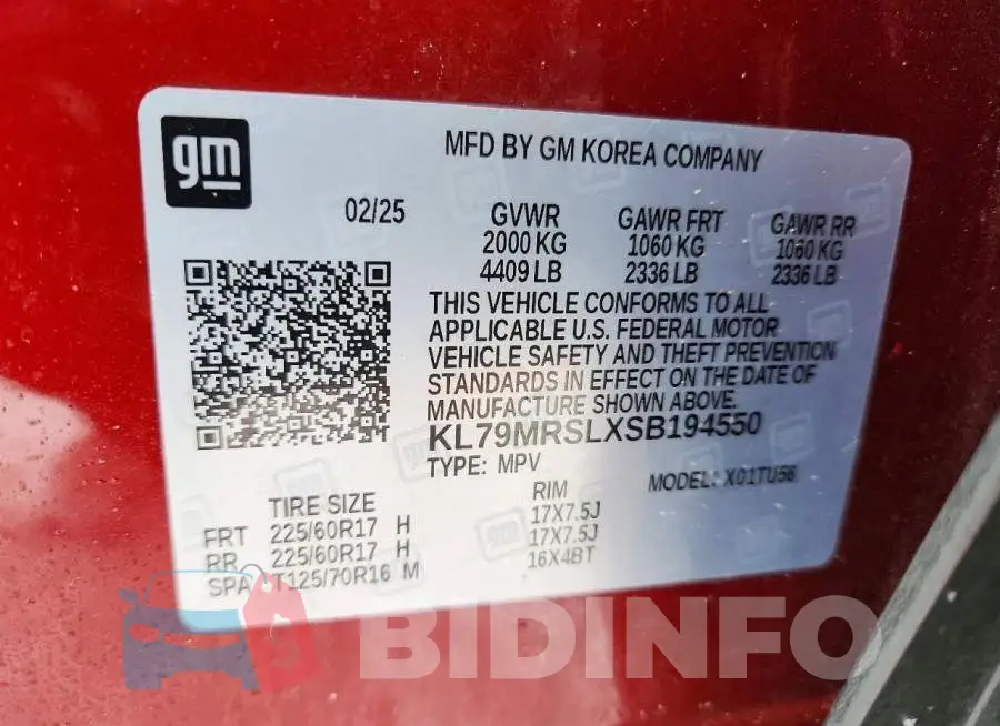 KL79MRSLXSB194550 Photo# 13