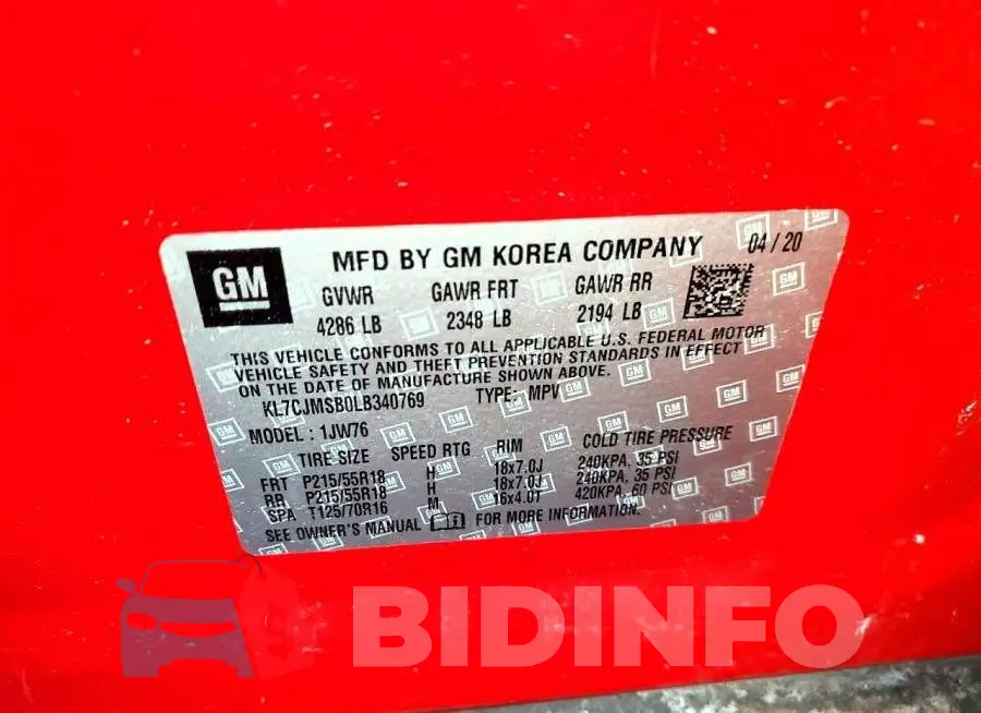 KL7CJMSB0LB340769 Photo# 12