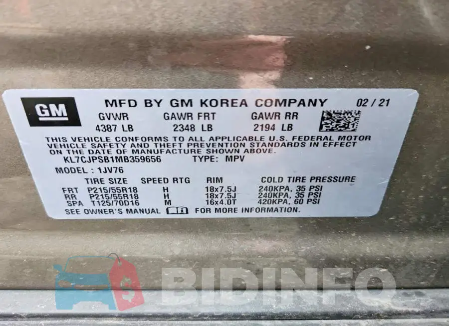 KL7CJPSB1MB359656 Photo# 12
