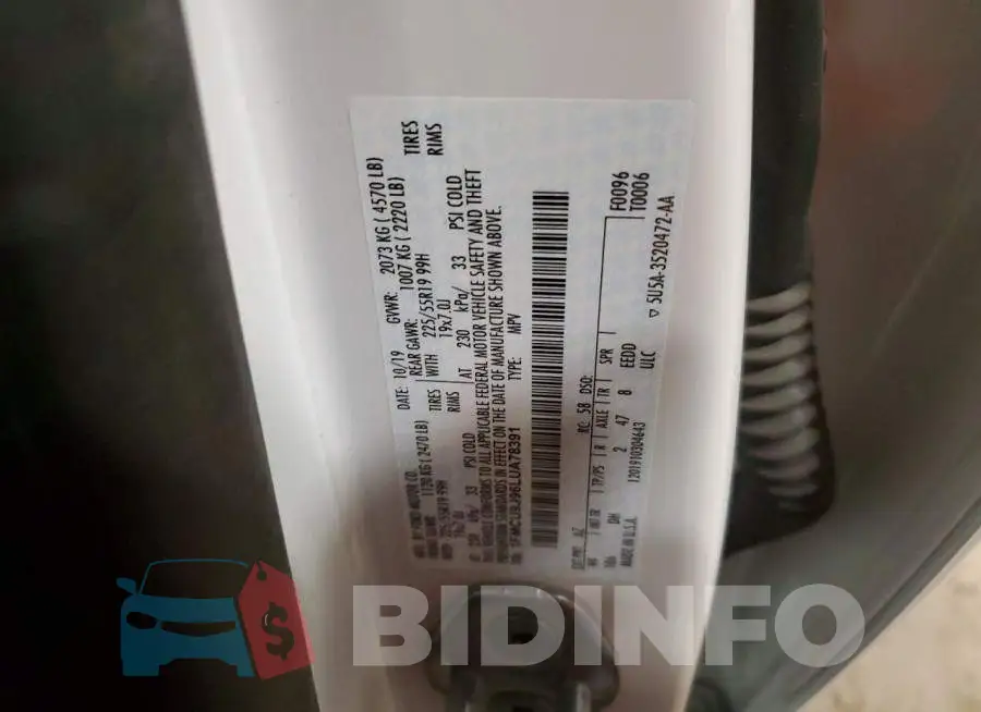 1FMCU9J96LUA78391 Photo# 13