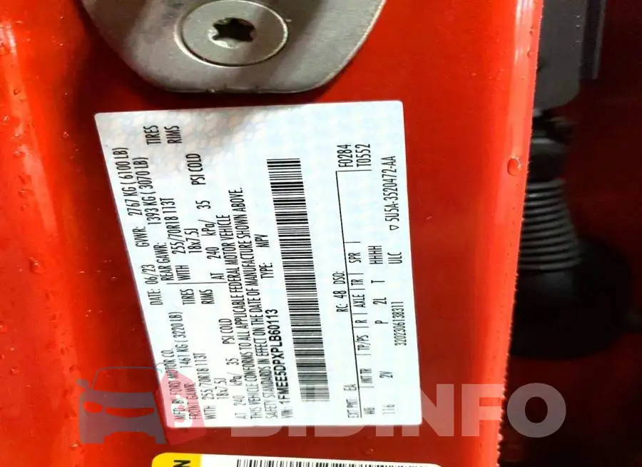 1FMEE5DPXPLB60113 Photo# 14