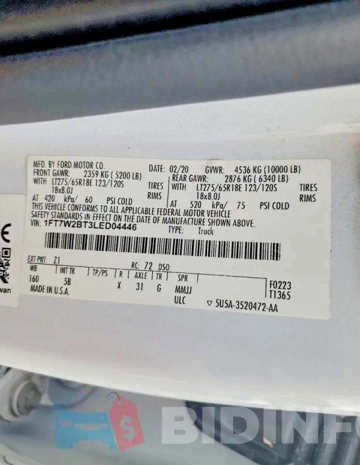 1FT7W2BT3LED04446 Photo# 13