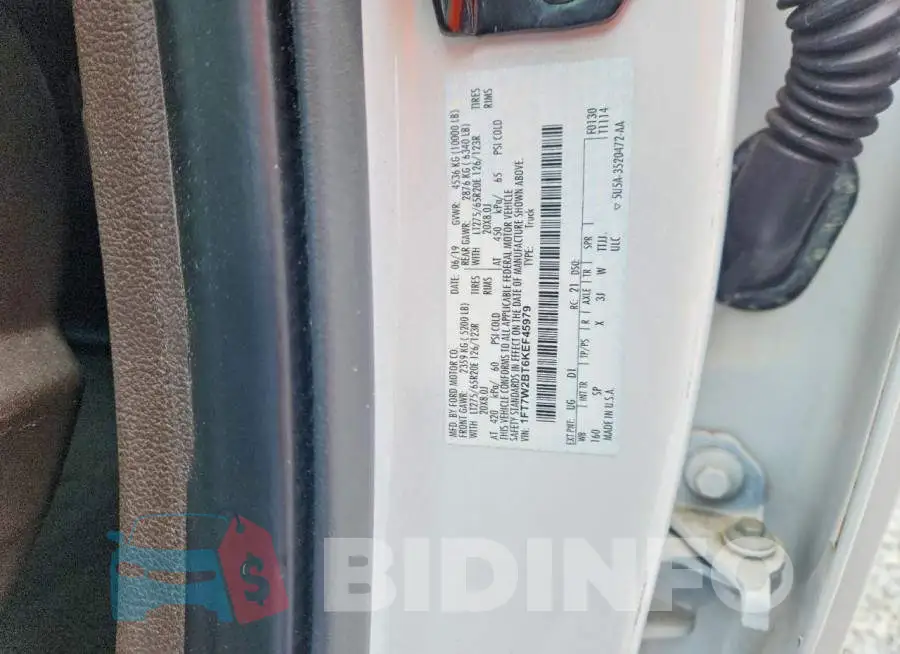 1FT7W2BT6KEF45979 Photo# 12