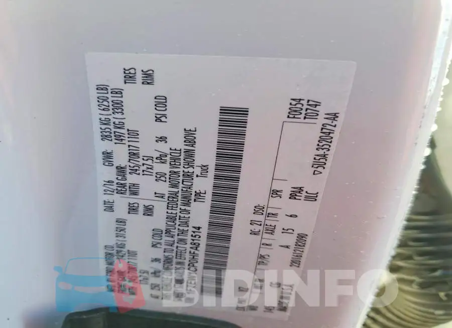 1FTEW1CP0HFA81514 Photo# 10