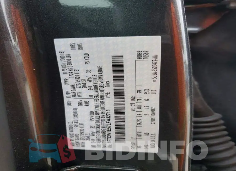 1FTEW1E57LFA32718 Photo# 13
