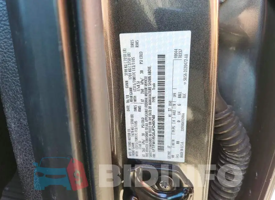 1FTFW1RG0JFD49740 Photo# 12