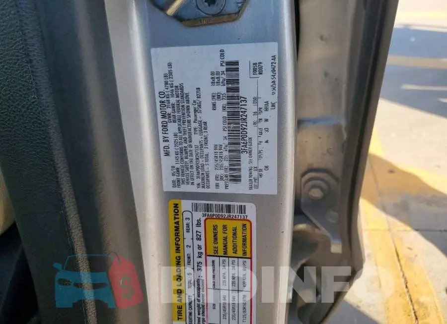 3FA6P0D92JR247137 Photo# 13