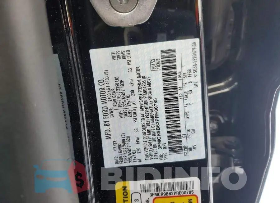 3FMCR9B62PRE00785 Photo# 14
