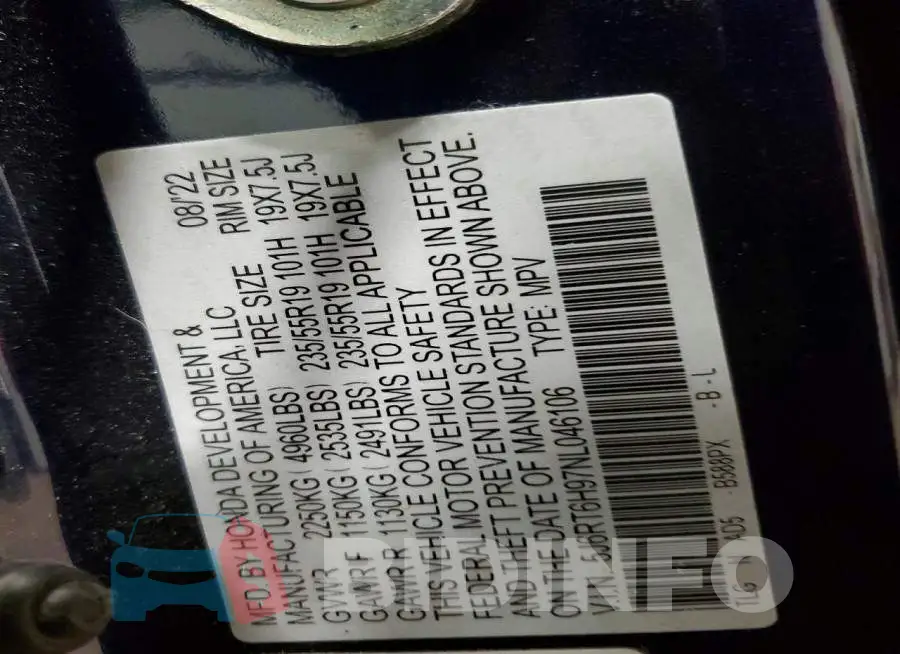 5J6RT6H97NL046106 Photo# 13