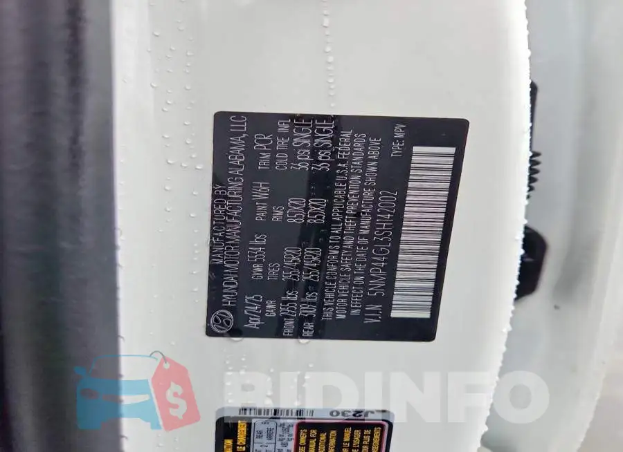 5NMP44GL3SH142002 Photo# 14