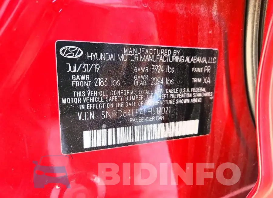 5NPD84LF4LH517021 Photo# 12