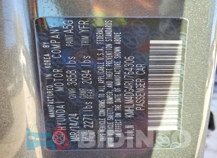 KMHLM4DG4RU764306 Photo# 13