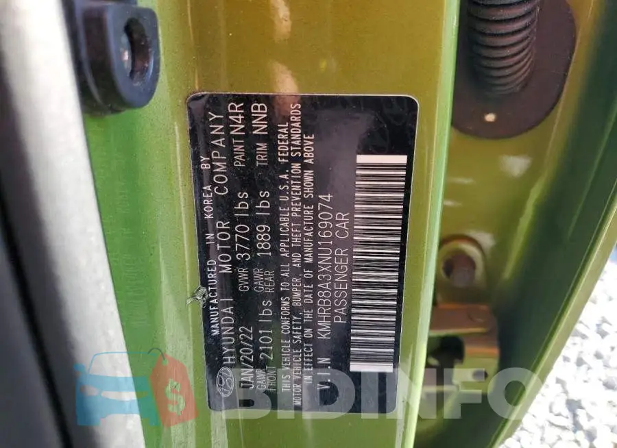 KMHRB8A3XNU169074 Photo# 14