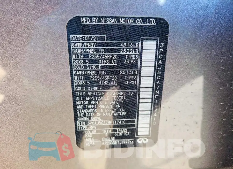3PCAJ5CA7MF117410 Photo# 13