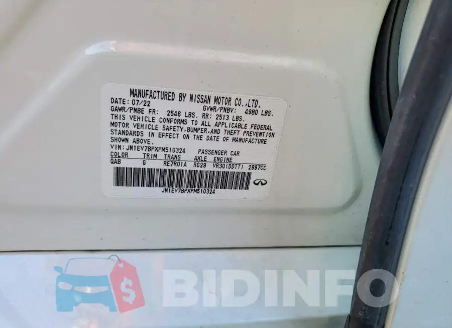 JN1EV7BPXPM510324 Photo# 12