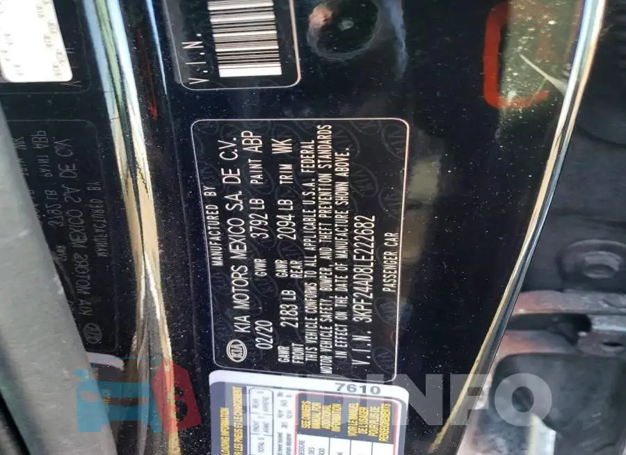 3KPF24AD8LE222682 Photo# 13