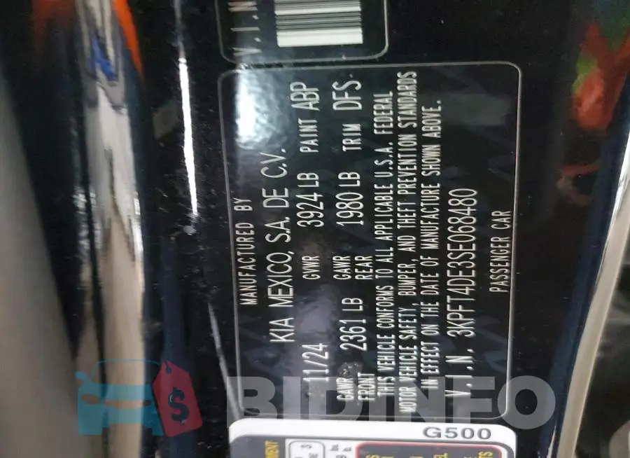 3KPFT4DE3SE068480 Photo# 13