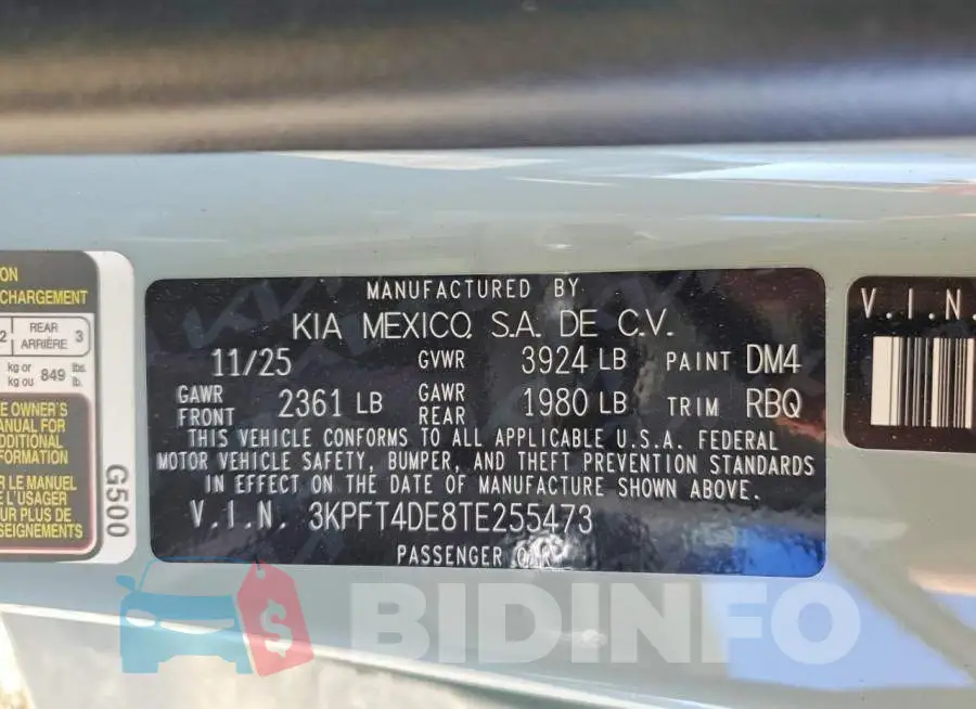 3KPFT4DE8TE255473 Photo# 13