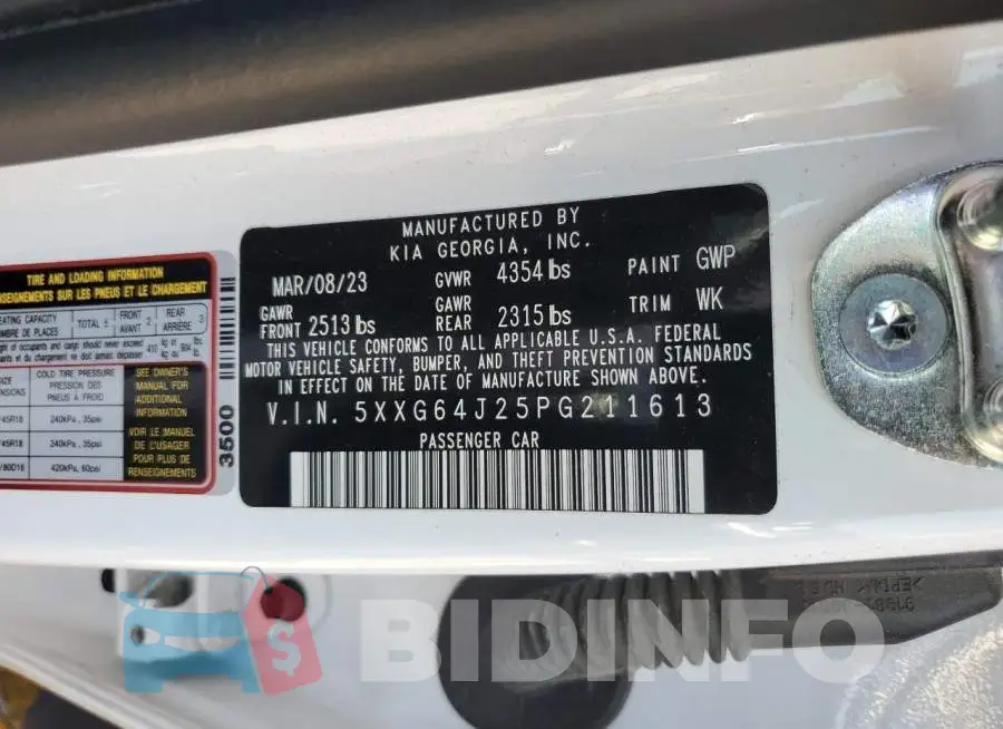 5XXG64J25PG211613 Photo# 12