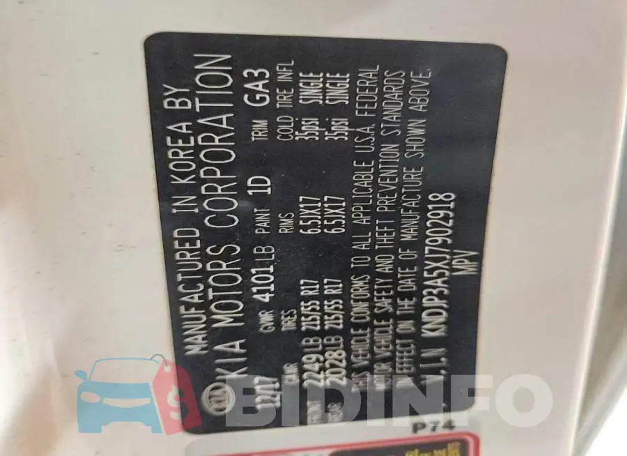 KNDJP3A5XJ7902918 Photo# 12