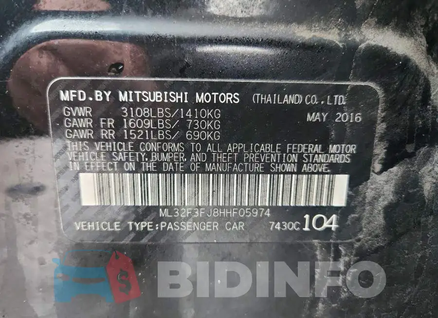 ML32F3FJ8HHF05974 Photo# 13