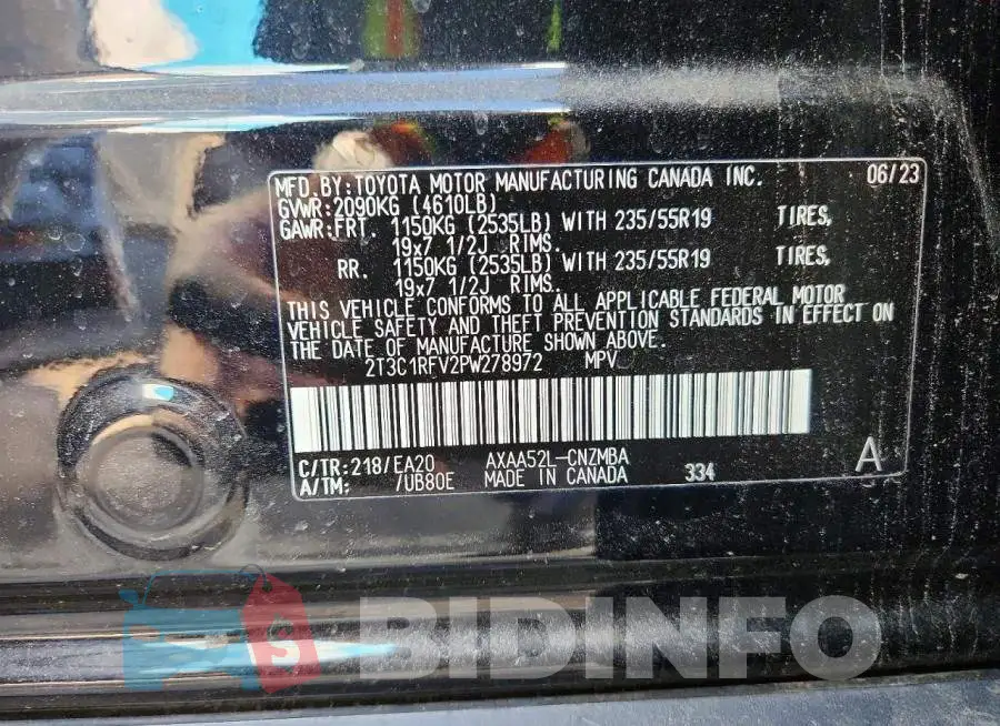 2T3C1RFV2PW278972 Photo# 14