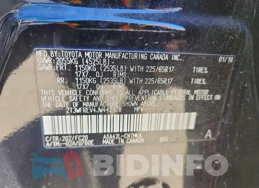2T3WFREV4JW442178 Photo# 13