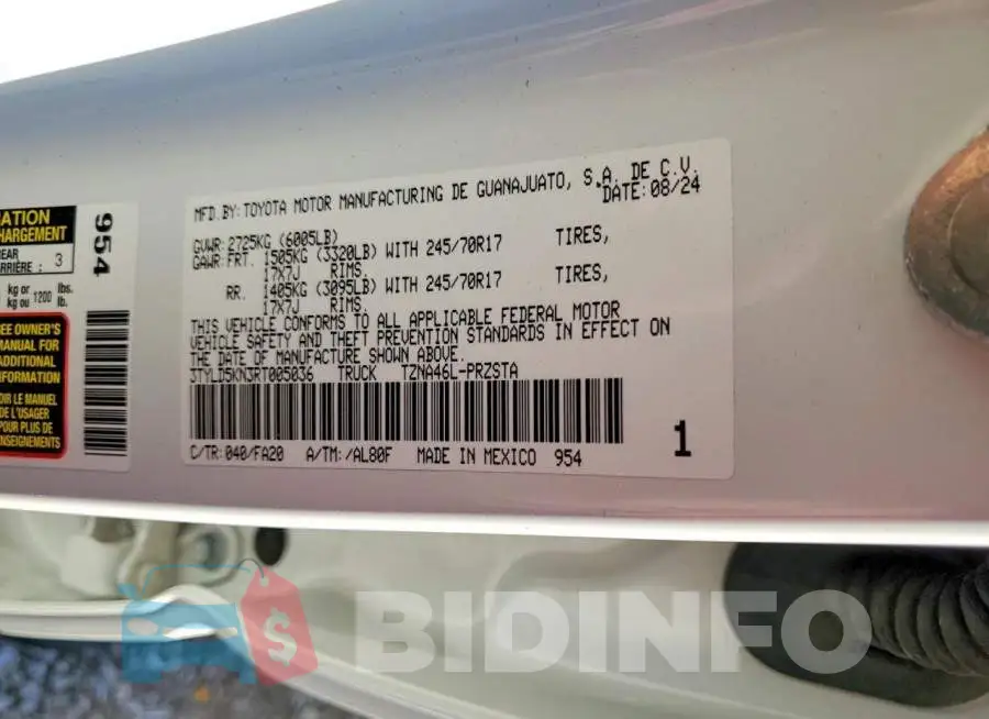 3TYLD5KN3RT005036 Photo# 12
