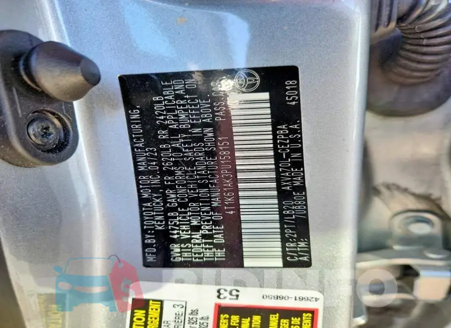 4T1K61AK3PU158151 Photo# 13