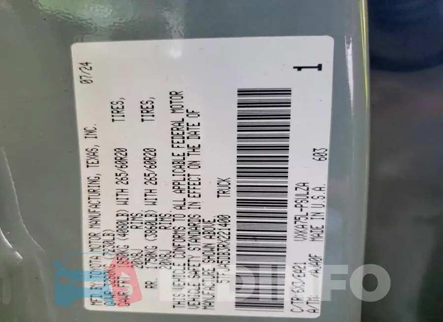 5TFJA5DB3RX221400 Photo# 12